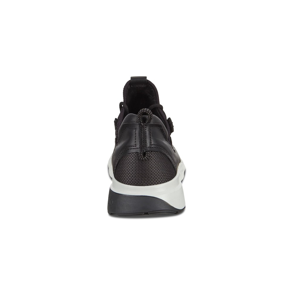 Mens Hiking Shoes - ECCO Zipflex Low - Black - 3780BEPSG